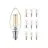 Multipack 10x Philips MASTER Value LED Candle E14 Filament Clear 3.4W 470lm - 927 | Best Colour Rendering - Dimmable – Replaces 40W